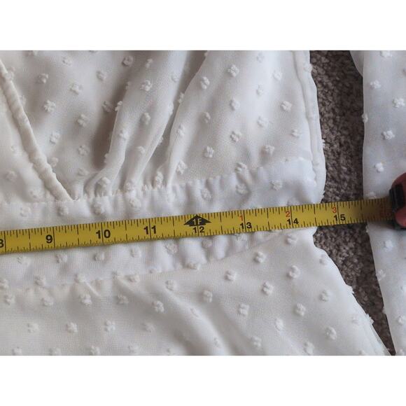 Double Crazy Mini Dress White Med - Picture 7 of 8